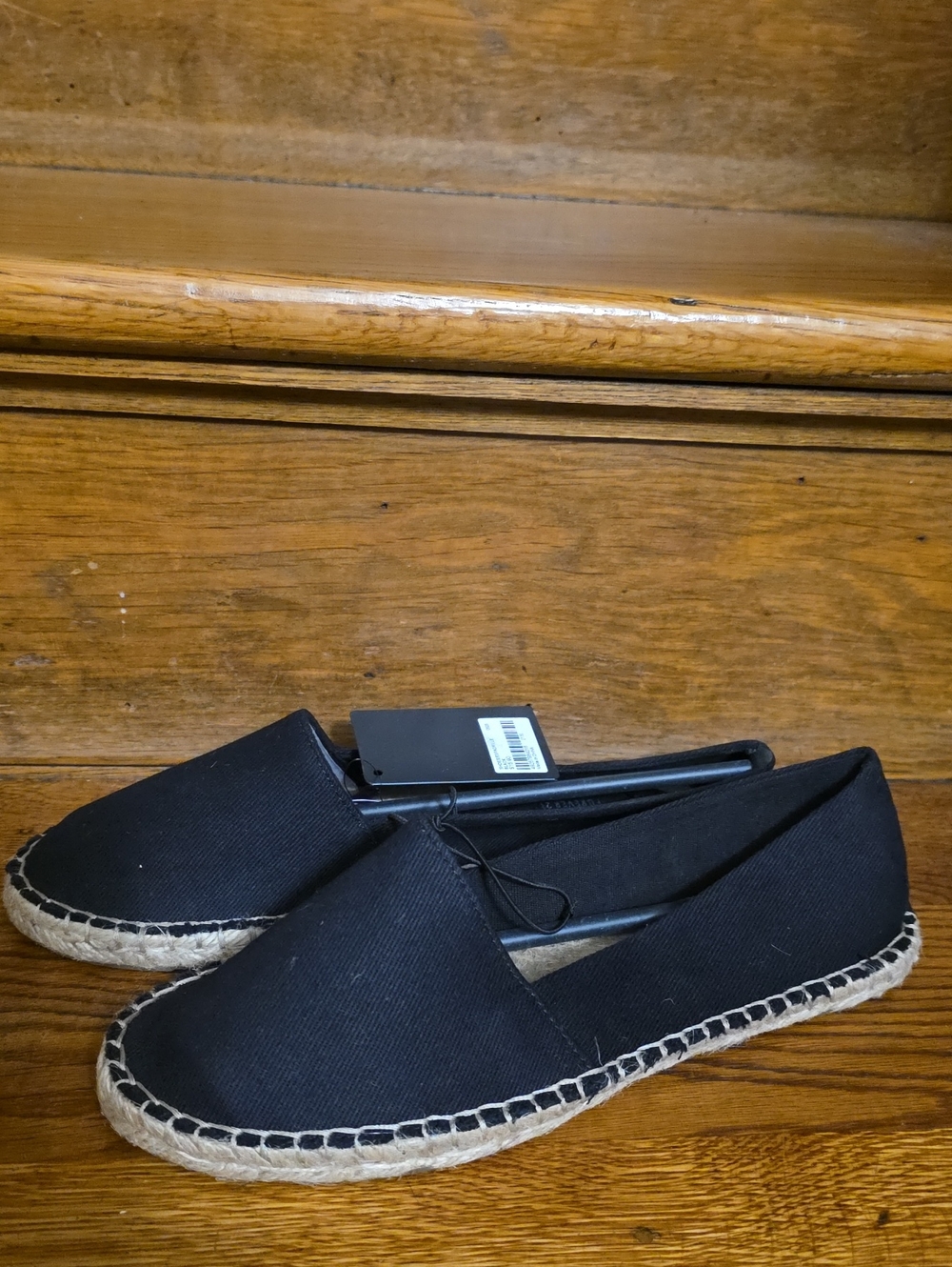 Sorel Black Canvas Espadrille Flats